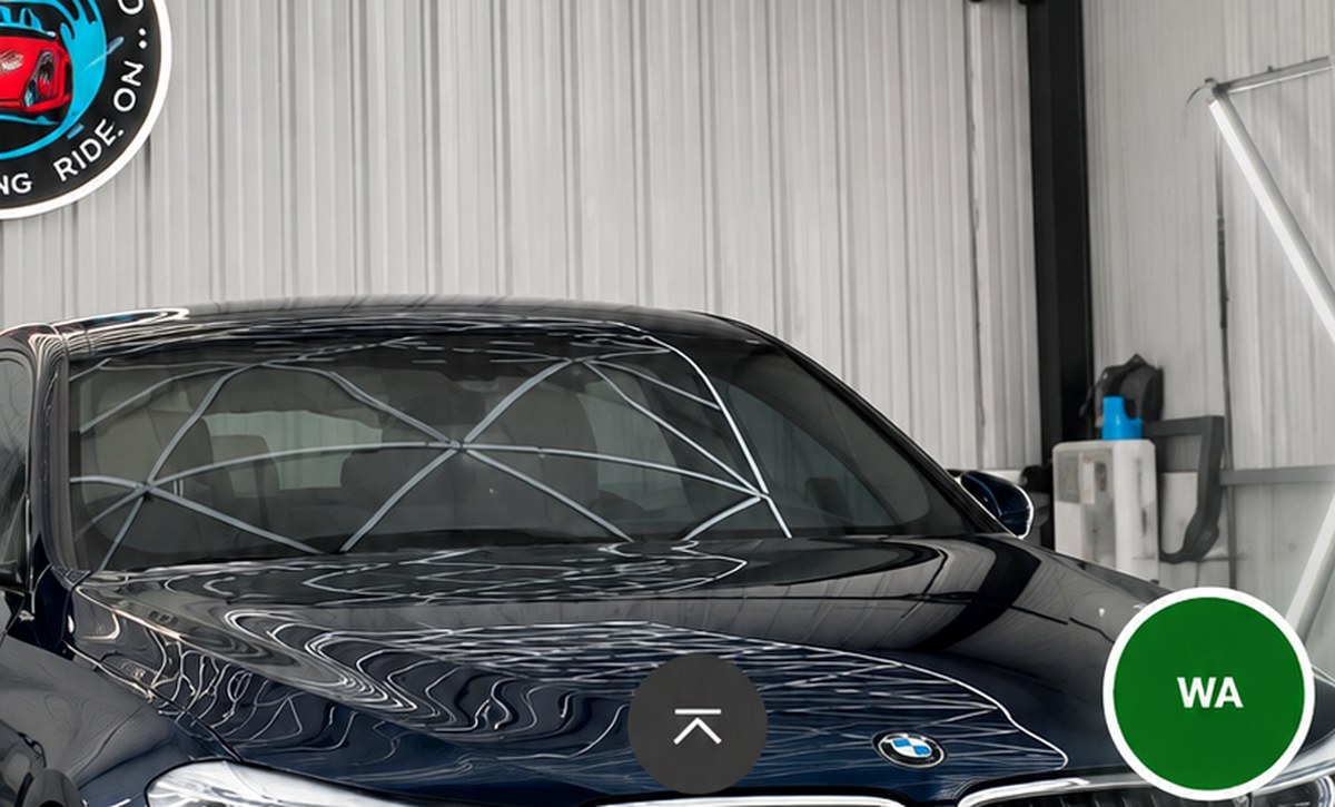 Blue premium vehicle